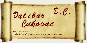 Dalibor Cukovac vizit kartica